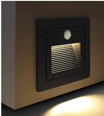 Square Wall Mounted with PIR Motion Sensor