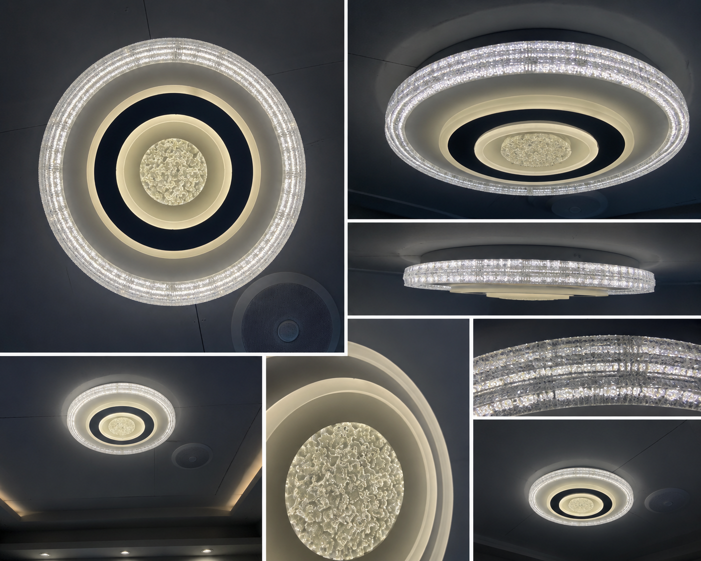 Circular Crystal LED Ceiling Light