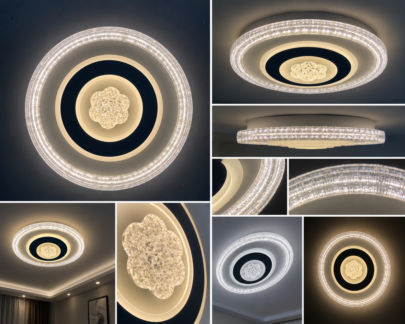Flower Crystal LED Ceiling Light