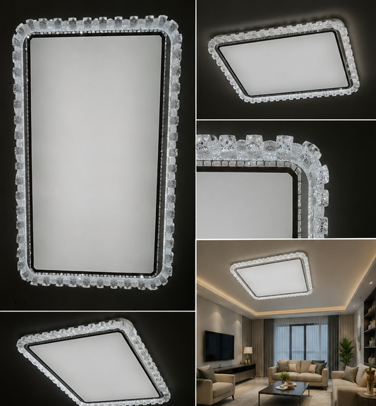 Crystal Border LED Ceiling Light