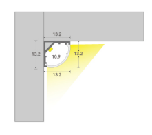 Exposed triangular lamp LED LIGHT