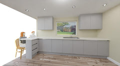 Handle Chrome round shape size normal door Tbar 320mm stainless steel