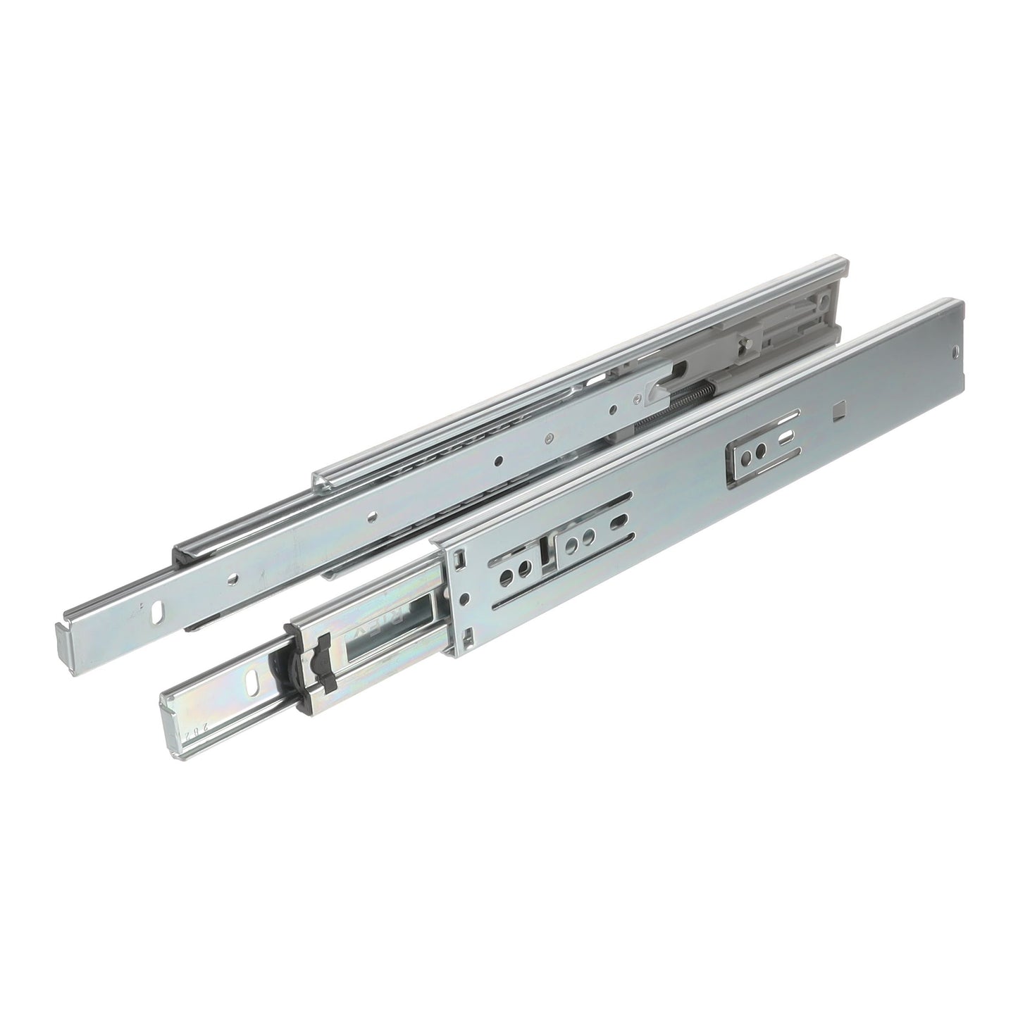 Riex NB58 Ball bearing slide, full extension, soft-close, 35 kg/20 kg, H45, 300 mm, nickel